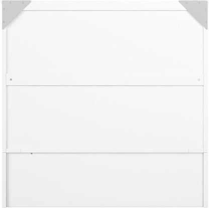 AFI, Southampton Murphy Bed Chest Twin XL with 6" Mattress, Storage Drawer & Built-in USB Charger, White