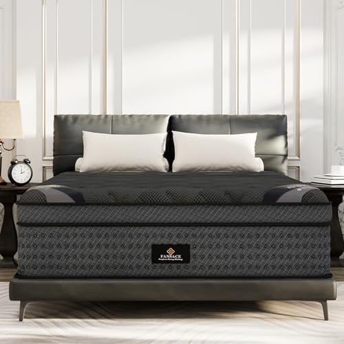 (High-End Upgraded) Luxury 12 Inch King Size Hybrid Mattress in a Box