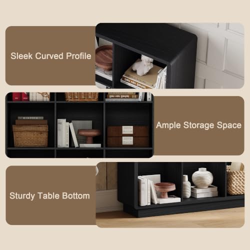 ChooChoo 9 Cube Storage Organizer, Wooden Bookcase with Storage, 43 Inch