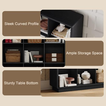 ChooChoo 9 Cube Storage Organizer, Wooden Bookcase with Storage, 43 Inch