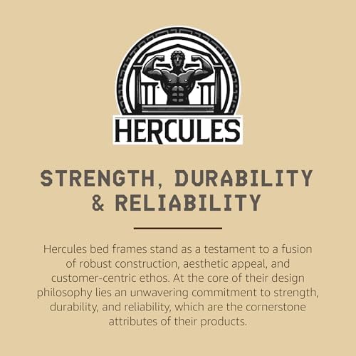 Hercules 4 Inch Low Profile Mattress Foundation Platform, Full Size Bed