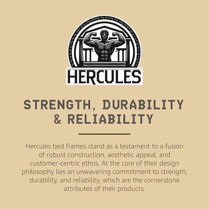 Hercules 4 Inch Low Profile Mattress Foundation Platform, Full Size Bed