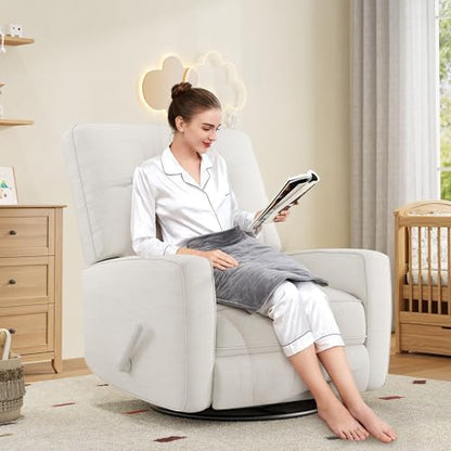 IDEALHOUSE 360° Recliner Chair with Adjustable Backrest & Footrest, Beige
