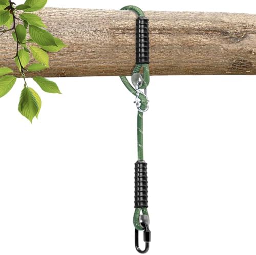Tree Swing Ropes Heavy Duty Hammock 5.6Ft(67"),1 Pcs of Green