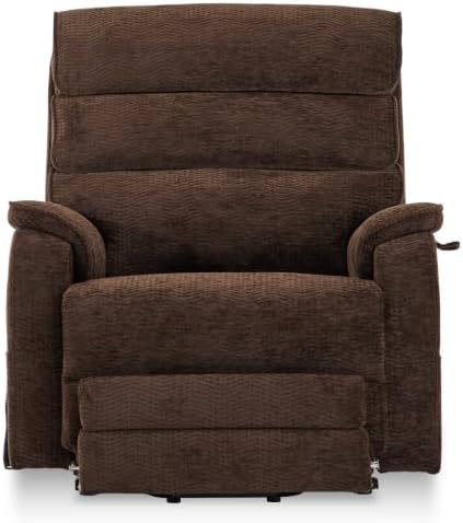 DYNOX 9298L Big & Tall Power Lift Recliner, Extended Footrest, Dark Brown