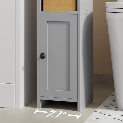 Small Bathroom Storage Cabinet, Narrow Toilet Paper Cabinet