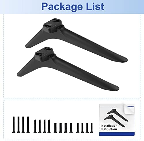TV Stand for Hisense TV Legs, Only for 32H4G 43R6E3 50R6E3 50A6G 55A6G 55H6570G 58R6E3 58H6870 65R6E1 Smart TV Models We Listed, TV Stand Legs for Hisense