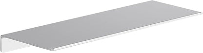 Danpoo 16 inch Floating Shelf for Wall Organizer & Storage, Display Shelf, Metal Wall Shelf for Bathroom, Living Room, Kitchen, Bedroom(Silver)