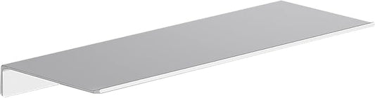 Danpoo 16 inch Floating Shelf for Wall Organizer & Storage, Display Shelf, Metal Wall Shelf for Bathroom, Living Room, Kitchen, Bedroom(Silver)