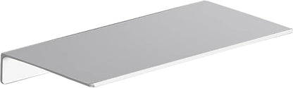 Danpoo 8 inch Small Floating Shelf for Wall Organizer & Storage, Mini Display Shelf, Metal Wall Shelf for Bathroom, Living Room, Kitchen, Bedroom(Silver)