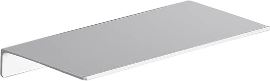 Danpoo 12 inch Metal Wall Shelf Small Floating Shelf for Wall Organizer & Storage, Display Shelf for Bathroom, Living Room, Kitchen, Bedroom(Silver)