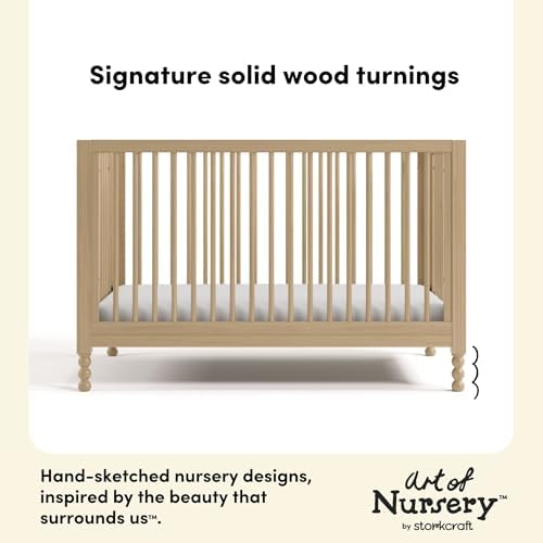 Storkcraft Rio 5-in-1 Convertible Crib and Toddler Guardrail, Driftwood