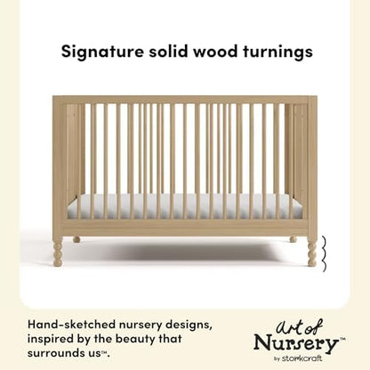 Storkcraft Rio 5-in-1 Convertible Crib and Toddler Guardrail, Driftwood