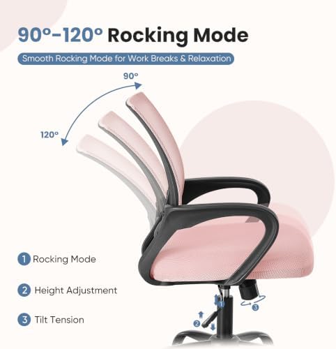 DUMOS Ergonomic Home Office Chair, Executive Mesh Desk Chair, 2 Pack