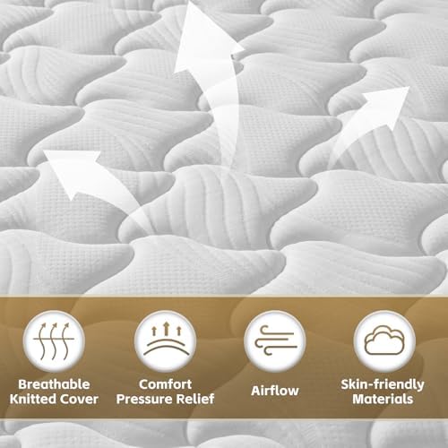 Omblix Twin Mattress 10 Inch,Hybrid Twin Size Mattress in a Box