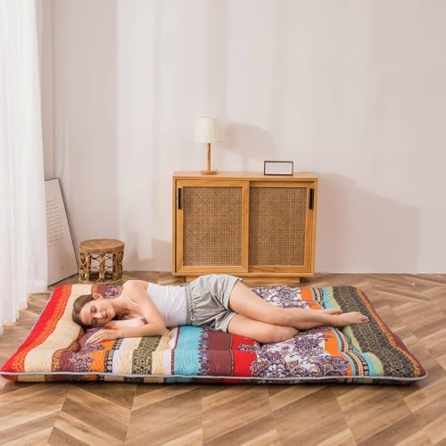 MAXYOYO Japanese Floor Mattress 4" Thick Queen Size Foldable Futon Mattress