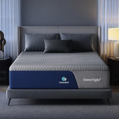 Sweetnight CoolNest 12 Inch Queen Size Mattress, Cool Memory Foam Mattress