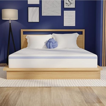 Vibe Gel Memory Foam 10 Inch Mattress - Bed-in-a-Box - Full Size - Pressure Relief - Certi-PUR Certified