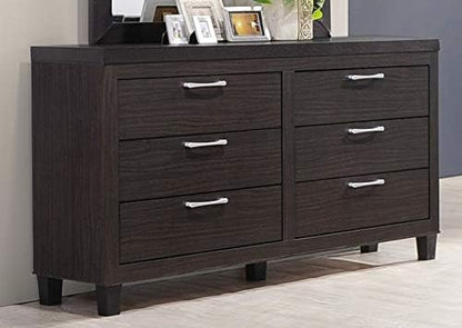 GTU Furniture Contemporary Styling Espresso 4Pc Queen Bedroom Set(Q/D/M/N)
