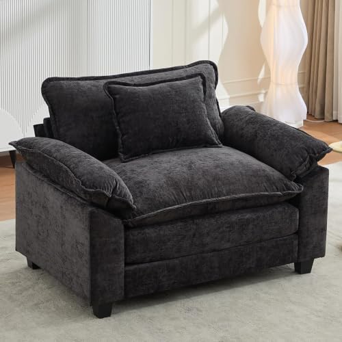 IPKIG 53" Modular Sectional Cloud Couch, Modern Single Seater Sofa