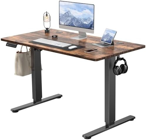 DUMOS 40 Inch Electric Standing Desk, Adjustable Height, Memory Desk