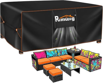 Patio Furniture Set Cover Outdoor Waterproof,90"L x 65"W x 28"H