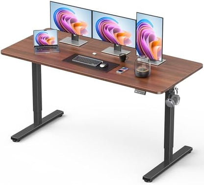 55" Large Electric Standing Desk Adjustable Height for Home Office