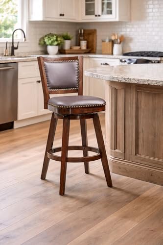 Boraam Broadmoor Swivel Bar Stool - Cappuccino