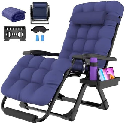 Suteck Oversized Zero Gravity Chair, 500LBS 29In XL Outdoor Recliner Chairs
