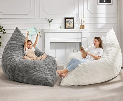 Hobestluk Adult Bean Bag Chair 3 in 1 Convertible Large Bean Bag Sofa