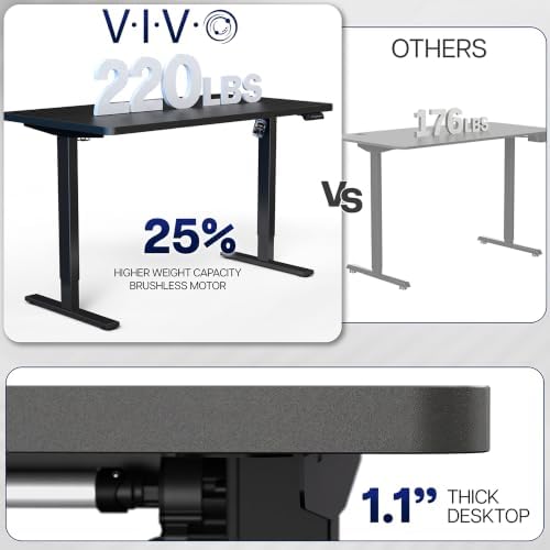 VIVO Electric Standing Desk, Solid 1-Piece 43" x 24" Reclaimed Wood Top