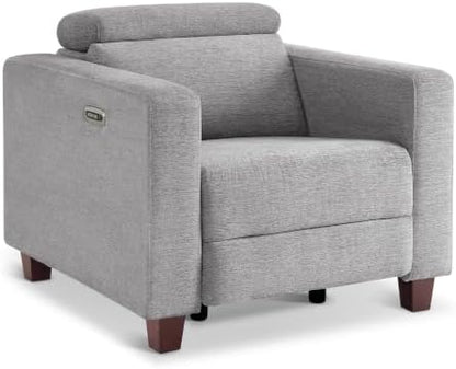 MCombo Zero Wall Hugger Power Recliner Chair for Adult HL128 (Grey)