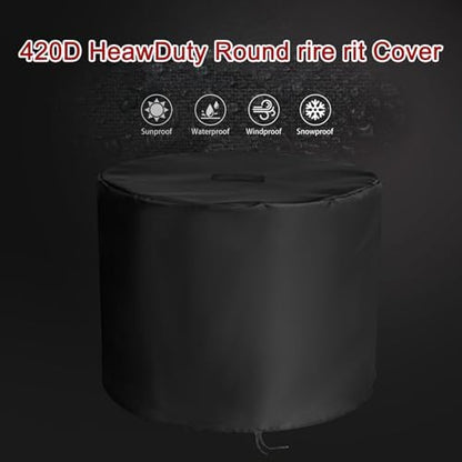 Fire Pit Cover, 30 Inch Round Fire Pit Cover
