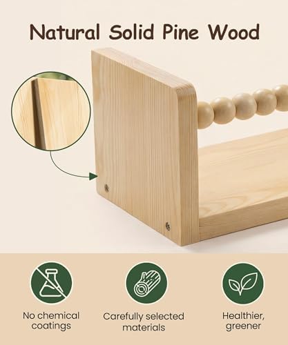 24 Inch Nursery Book Shelves for Wall, Bookshelf for Kids Rooms