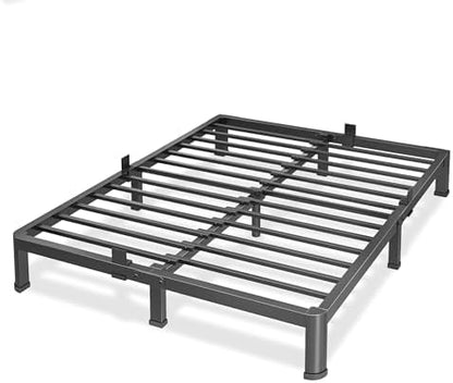 Superay 10 Inch Full Size Metal Platform Bed Frame with Round Corners Leg