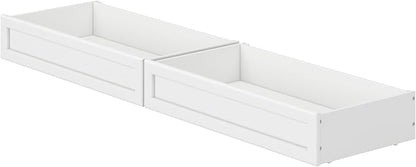 AFI, Mid-Century Modern Under Bed Storage Drawers, Queen/King/Twin XL, White