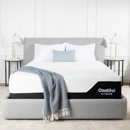 COOL GEL Chill Memory Foam 14-Inch Mattress with Pillow, CertiPUR-US Certified, Mattress in a Box, Full, White