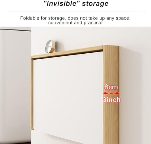 Wall Mount Table Folding Wood Fold Down Table Floating Folding Table Kitchen Dining Table Folding Wall-Mounted Drop-Leaf Table Modern Home Office Fold Up Table Desk (Color : Gray, Size : 49 * 64cm)