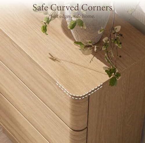 Nightstands with 3 Push to Open Drawers Storage