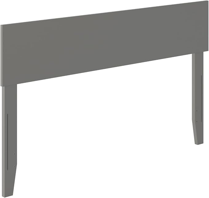 AFI, Orlando Full Adjustable Modern Solid Wood Panel Headboard, Grey