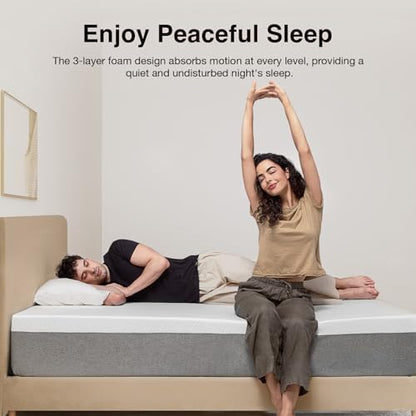 Novilla 10 inch Memory Foam Mattress King, Bliss Mattress King in a Box