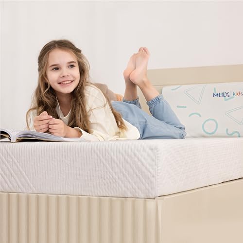 MLILY 10 Inch Twin Mattress for Kids Green Tea Memory Foam Medium Firm