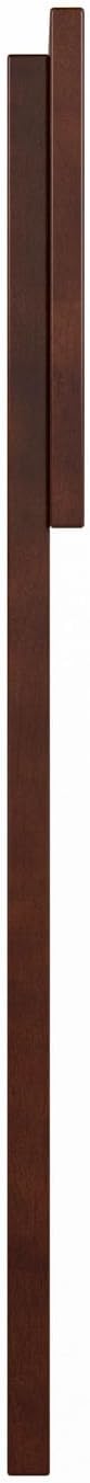 AFI, Orlando Full Adjustable Modern Solid Wood Panel Headboard, Walnut