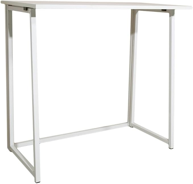 Folding Desk Computer Desk Standing Desk, Small Foldable Desk 31.7" for Small Spaces, Space Saving Portable Laptop Study Foldable Table Computer Table Writing Workstation for Home Office Desks