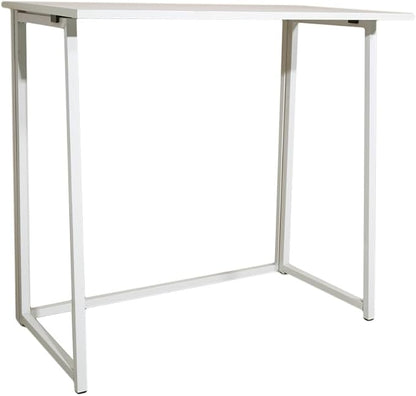 Folding Desk Computer Desk Standing Desk, Small Foldable Desk 31.7" for Small Spaces, Space Saving Portable Laptop Study Foldable Table Computer Table Writing Workstation for Home Office Desks