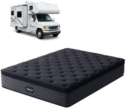 Short Queen Mattress, 12 Inch Hybrid Queen Short RV Mattress in a Box with Medium Firm Cooling Gel Memory Foam 60 × 75" Mattress, Fiberglass-Free, 365 Night Trial & CertiPUR-US Certified