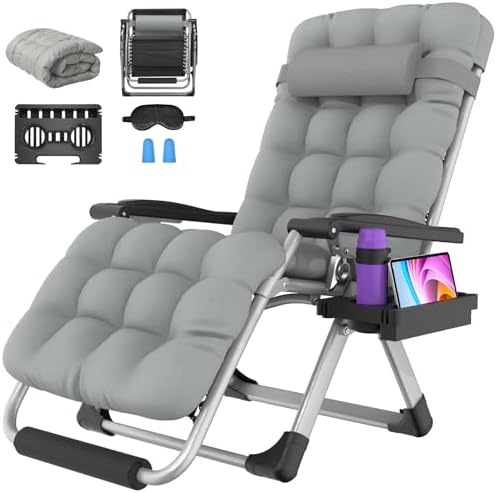 Suteck Oversized Zero Gravity Chair, 500LBS 29In XL Outdoor Recliner Chairs