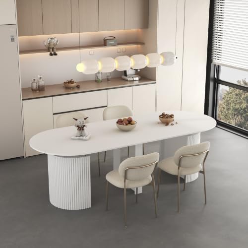 Extendable Foldable Dining Room Table for 1-12 People, Wood Multifunctional Rectangle Expandable Console Kitchen Living Meeting Room Furniture, Black