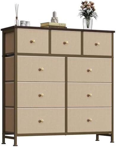 OLIXIS 9 Drawer Tall Dresser for Bedroom, Closet Organizers and Storage
