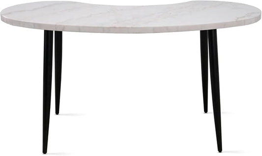 Steve Silver 31 in. U-Shaped White Writing Desk with Open Storage KS200DTDL